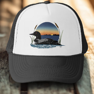 Loon Sunset Blue Trucker Hat