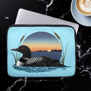 Loon Sunset Laptop Sleeve
