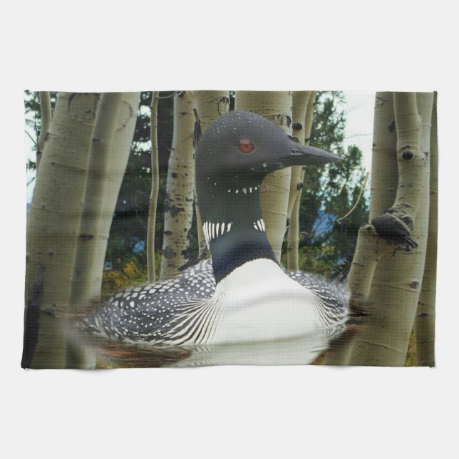Loon Wilderness Tea Towel (Horizontal)