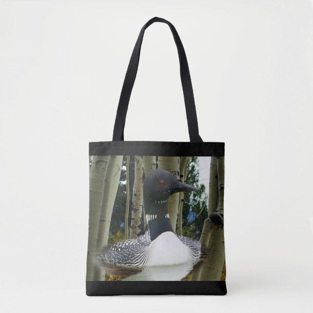 Loon Wilderness Tote Bag (Front)
