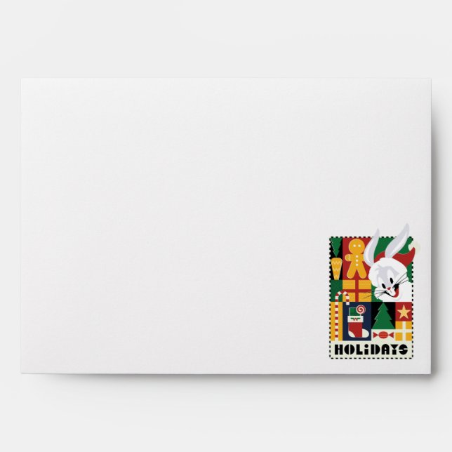 LOONEY TUNES™ BUGS BUNNY™ Holidays Badge Envelope (Front)