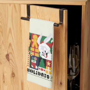 LOONEY TUNES™ BUGS BUNNY™ Holidays Badge Tea Towel