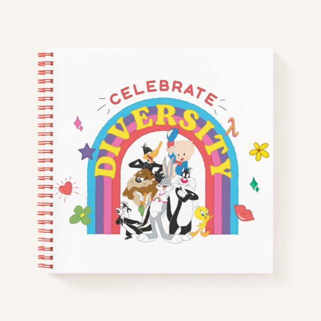 LOONEY TUNES™ - Celebrate Diversity Pride Rainbow Notebook (Front)