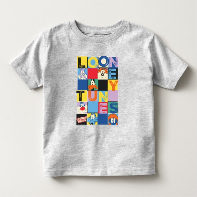 LOONEY TUNES™ Character Checker Blocks Toddler T-Shirt (Front)