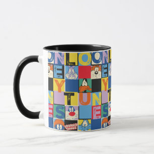 LOONEY TUNES™ Character Chequered Blocks Mug