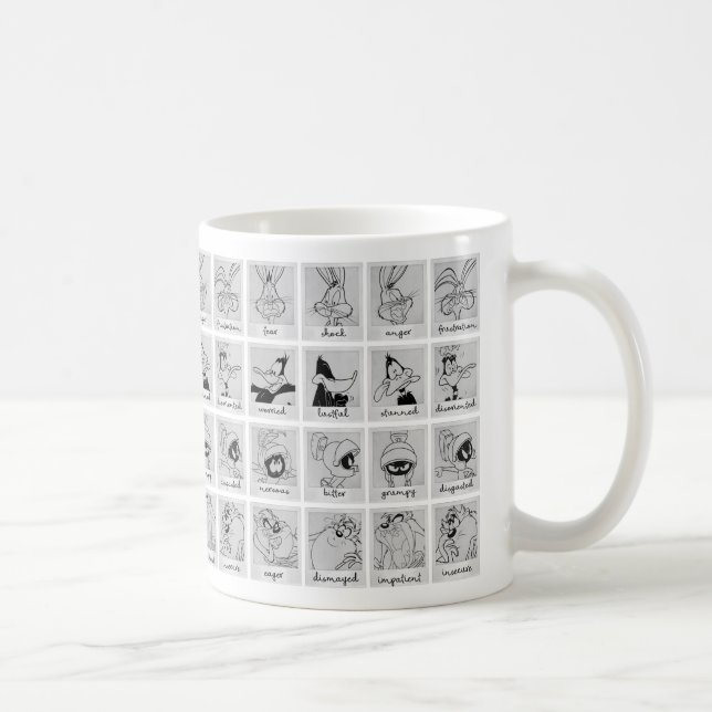 LOONEY TUNES™ Character Emotion Chart Coffee Mug (Right)