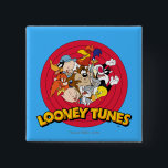LOONEY TUNES™ Character Logo 15 Cm Square Badge<br><div class="desc">This Classic Looney Tunes logo features all your favourite characters. Bugz,  Tweety,  TAZ,  Porky,  Sylvester,  Yosemite Sam,  Road Runner,  Daffy,  Yosemite Sam & Elmer Fudd.</div>