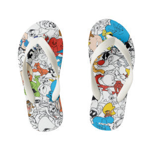 LOONEY TUNES™ Color Pop Pattern Kid's Jandals