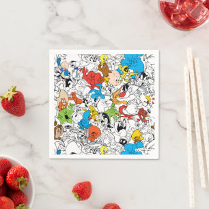 LOONEY TUNES™ Color Pop Pattern Napkin