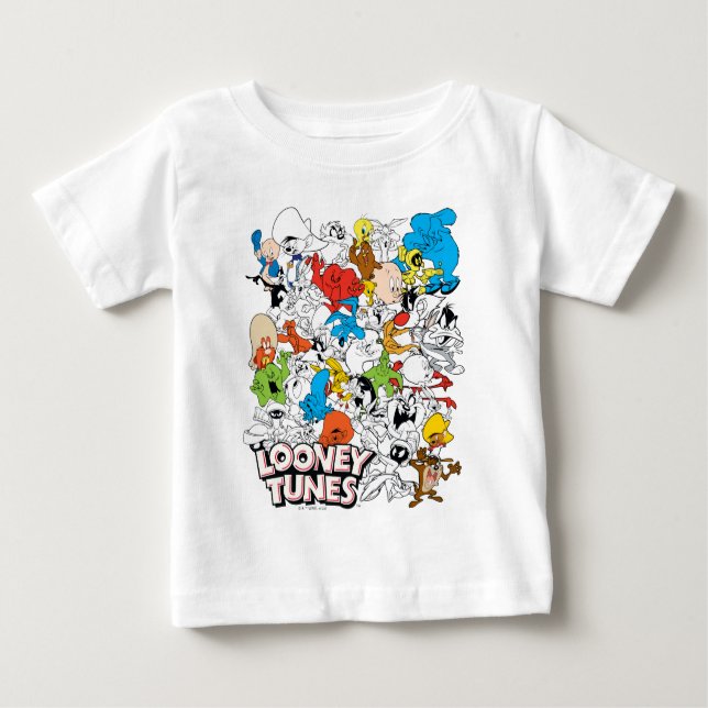 LOONEY TUNES™ Colour Pop Pattern Baby T-Shirt (Front)