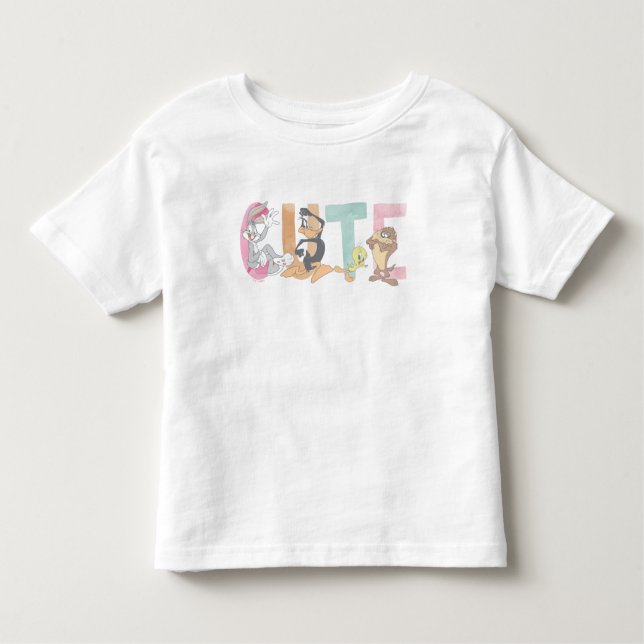 LOONEY TUNES™ Cute Watercolor Wordmark Toddler T-Shirt (Front)