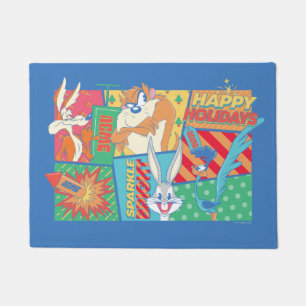 LOONEY TUNES™   Happy Holidays Pattern Doormat