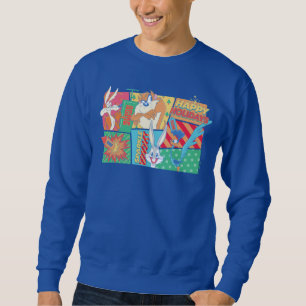 LOONEY TUNES™   Happy Holidays Pattern Sweatshirt