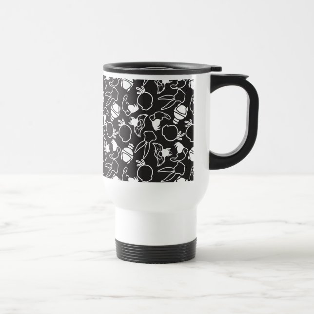 LOONEY TUNES™ Head Outlines Pattern Travel Mug (Right)