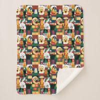 LOONEY TUNES™Holiday Block Pattern