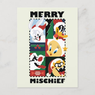 LOONEY TUNES™ Holiday Merry Mischief Postcard