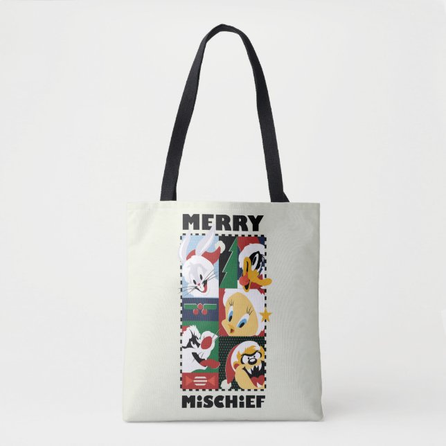 LOONEY TUNES™ Holiday Merry Mischief Tote Bag (Front)