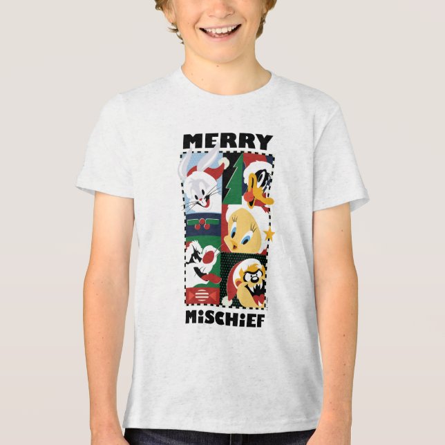 LOONEY TUNES™ Holiday Merry Mischief Tri-Blend Shirt (Front)
