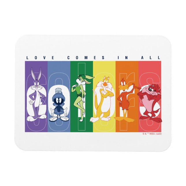 LOONEY TUNES™ - Love Comes In All Colours Magnet (Horizontal)
