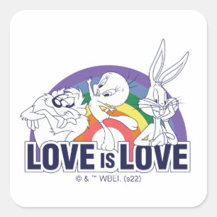 LOONEY TUNES™ - Love Is Love Square Sticker