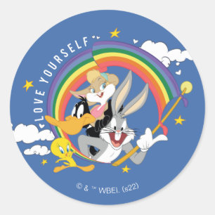 LOONEY TUNES™ - Love Yourself Pride Badge Classic Round Sticker