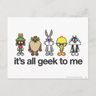 LOONEY TUNES™ Nerds - All Geek Postcard