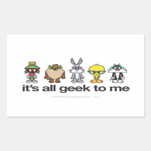 LOONEY TUNES™ Nerds - All Geek To Me Rectangular Sticker