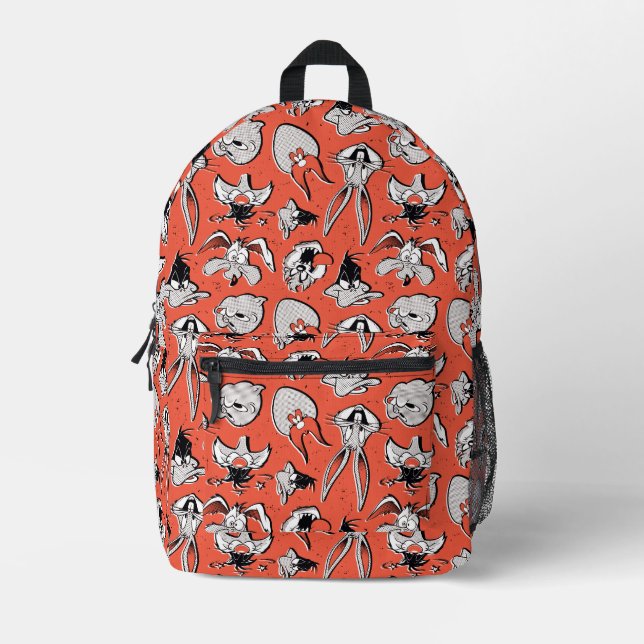 LOONEY TUNES™ Retro Halftone Pattern Printed Backpack (Front)
