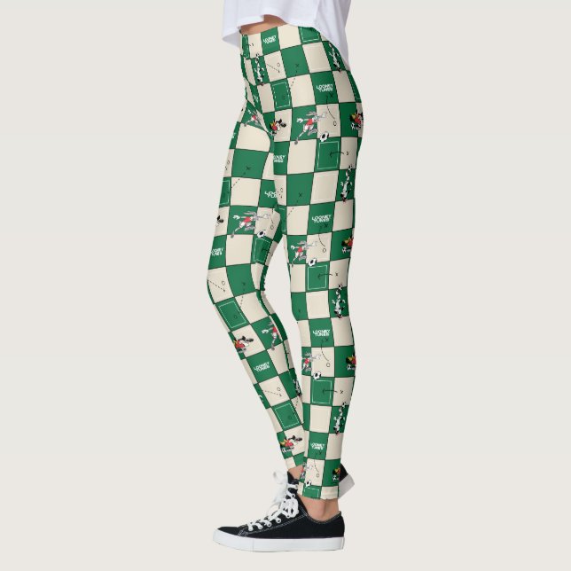 LOONEY TUNES™ Soccer Grid Pattern Leggings (Left)