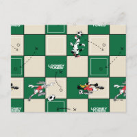 LOONEY TUNES™ Soccer Grid Pattern