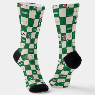 LOONEY TUNES™ Soccer Grid Pattern Socks