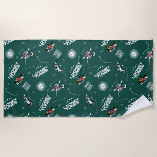 LOONEY TUNES™ Soccer Playbook Pattern Beach Towel