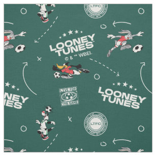 LOONEY TUNES™ Soccer Playbook Pattern Fabric