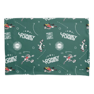 LOONEY TUNES™ Soccer Playbook Pattern Pillowcase