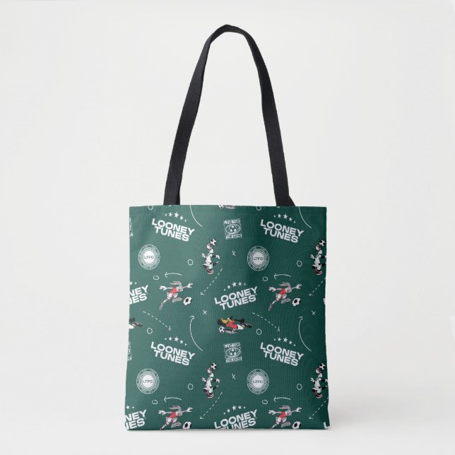 LOONEY TUNES™ Soccer Playbook Pattern Tote Bag (Front)