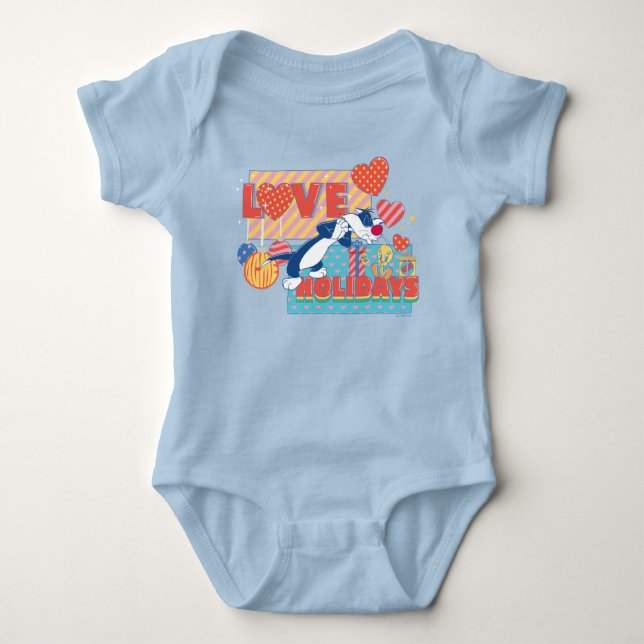 LOONEY TUNES™ | SYLVESTER™ & TWEETY™Love Holidays Baby Bodysuit (Front)