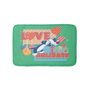 LOONEY TUNES™   SYLVESTER™ & TWEETY™Love Holidays Bath Mat