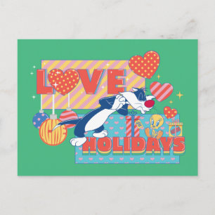 LOONEY TUNES™ SYLVESTER™ & TWEETY™Love Holidays Postcard