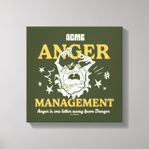 LOONEY TUNES™  TAZ™ ACME Anger Management Canvas Print