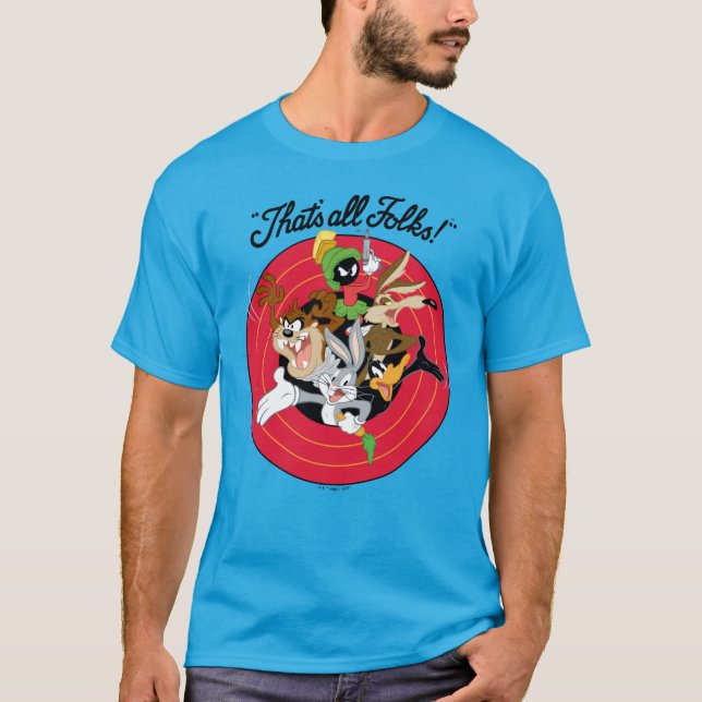 LOONEY TUNES™ "THAT'S ALL FOLKS!™" Bullseye Group T-Shirt (Front)