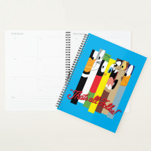 LOONEY TUNES™ THAT'S ALL FOLKS!™ Sliced Characters Planner