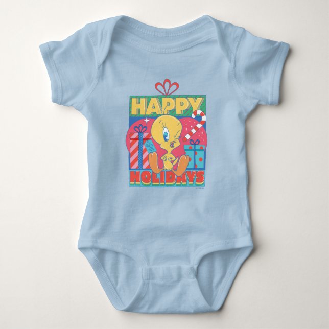 LOONEY TUNES™ | TWEETY™ Happy Holidays Baby Bodysuit (Front)