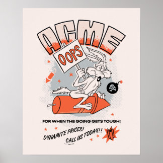 LOONEY TUNES™ | WILE E. COYOTE™ ACME Dynamite Poster