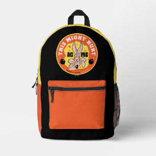 LOONEY TUNES™   WILE E. COYOTE™ This Might Hurt Printed Backpack