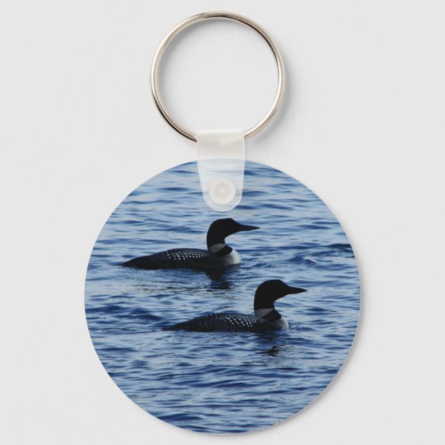 Loons in Maine Key Ring (Front)