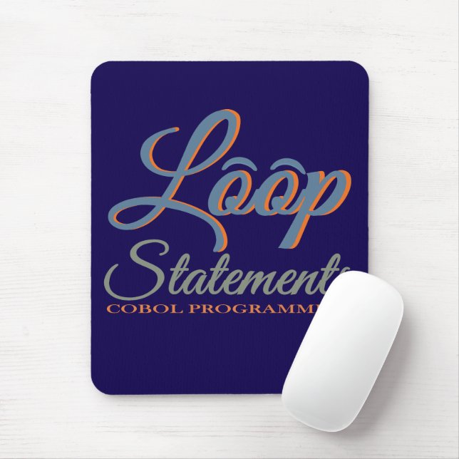 Loop Statements in Cobol Programming Mouse Pad (With Mouse)