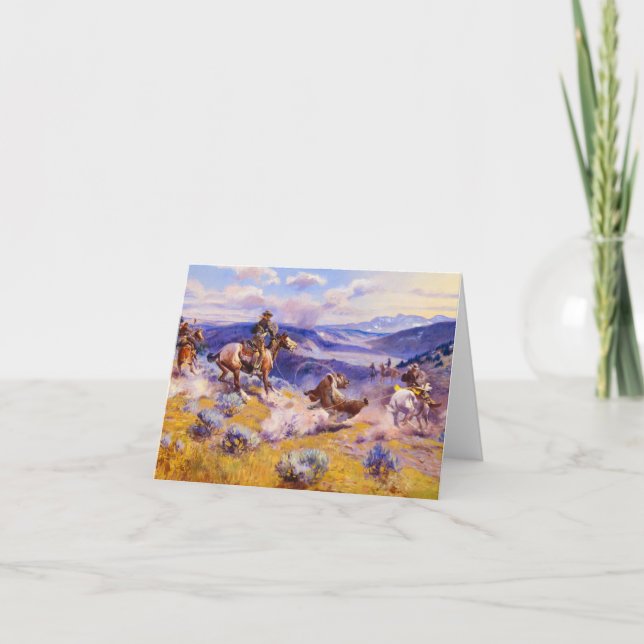 Loops and Swift Horses are Surer than Lead Thank You Card (Front)