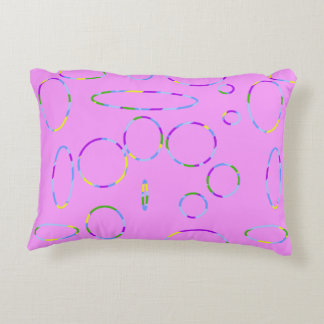 Loops on Pink Accent Pillow