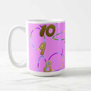 Loops on Pink Coffee Mug