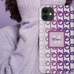 Loopy Lines - Purple Violet Ombre Phone Case<br><div class="desc">Loopy lines in various shades of violet/purple or 'grayish-purple'. Other colorways available.</div>
